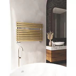 Terma Rolo Towel Rail 590 x 900mm Brass 2003BTU 5 Terma Rolo Towel Rail 590 x 900mm Brass 2003BTU - Image 3
