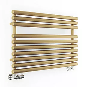 Terma Rolo Towel Rail 590 x 900mm Brass 2003BTU 3 Terma Rolo Towel Rail 590 x 900mm Brass 2003BTU