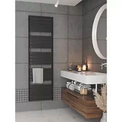 Terma Warp T One Electric Towel Rail 1695 x 500mm Black 2728BTU 10 Terma Warp T One Electric Towel Rail 1695 x 500mm Black 2728BTU -Towel Radiators Sales Store 446RH A2