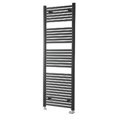 Towelrads Pisa Premium Towel Radiator 1600 x 600mm Black 3081BTU -Towel Radiators Sales Store 451RY A3