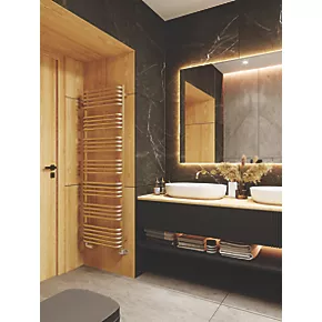 Terma Alex Heated Towel Rail 1580 x 500mm Brass 2706BTU 5 Terma Alex Heated Towel Rail 1580 x 500mm Brass 2706BTU - Image 3