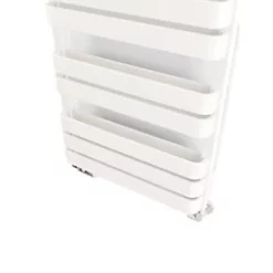 Terma Warp T Bold Designer Towel Rail 655 x 500mm White 1569BTU -Towel Radiators Sales Store 480RH A4