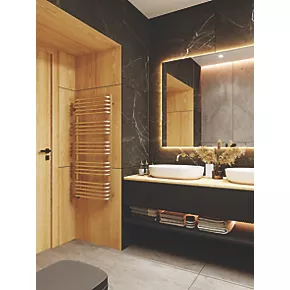 Terma Alex One Electric Towel Rail 1140 x 500mm Brass 2046BTU 5 Terma Alex One Electric Towel Rail 1140 x 500mm Brass 2046BTU - Image 3