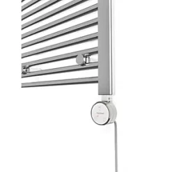 Terma Leo Electric Towel Rail with Fixed Element 800 x 500mm Chrome 409BTU -Towel Radiators Sales Store 492RH A4