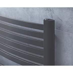 Ximax K4 Designer Towel Radiator 1215 x 580mm Anthracite 2063BTU 4 Ximax K4 Designer Towel Radiator 1215 x 580mm Anthracite 2063BTU - Image 2