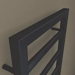 Towelrads Kensington Designer Towel Radiator 1300 x 530mm Black 1676BTU -Towel Radiators Sales Store 511RY A2