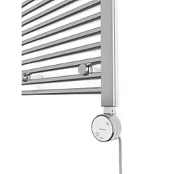 Terma Leo Electric Towel Rail with MOA Blue Element 1600 x 500mm Chrome 1364BTU -Towel Radiators Sales Store 525RH A4
