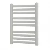 Blyss Angled Bar Towel Radiator 600 x 500mm Silver 938BTU -Towel Radiators Sales Store 5508V P