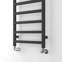 Terma Simple Towel Rail 1440 x 500mm Black 1805BTU -Towel Radiators Sales Store 550RH A3