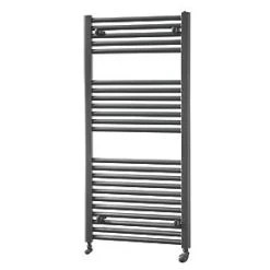 Towelrads Pisa Premium Towel Radiator 1200 x 600mm Anthracite 2296BTU -Towel Radiators Sales Store 566RY A3