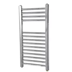Flomasta Flat Electric Towel Radiator 700 x 400mm Chrome 512BTU