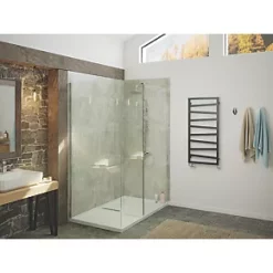 Terma Zig Zag Designer Towel Rail 1070 x 500mm Black 1384BTU -Towel Radiators Sales Store 589RH A2