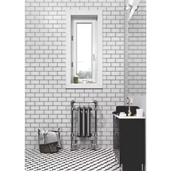 Terma Plain 2-Column Cast Iron Designer Towel Rail 900 x 490mm Raw Metal 1217BTU -Towel Radiators Sales Store 595HR A3