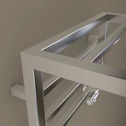 Towelrads Holyport Designer Towel Radiator 350 x 500mm Chrome 610BTU -Towel Radiators Sales Store 603RY A2