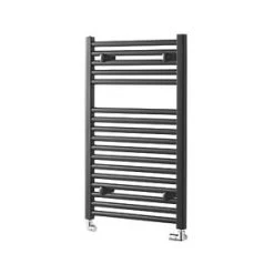 Towelrads Pisa Premium Towel Radiator 800 x 500mm Black 1307BTU -Towel Radiators Sales Store 607RY A3