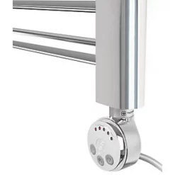 Terma Leo MEG Electric Towel Rail 1200 x 500mm Chrome 1023BTU -Towel Radiators Sales Store 625HR A4