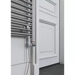 Terma Leo MEG Electric Towel Rail 1200 x 500mm Chrome 1023BTU -Towel Radiators Sales Store 625HR A5