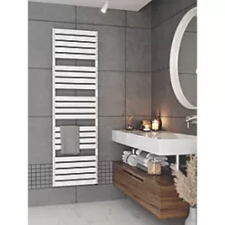 Terma Warp T One Electric Towel Rail 1695 x 500mm White 2728BTU -Towel Radiators Sales Store 654RH A2