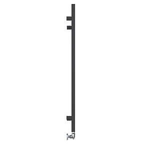 Terma Simple Towel Rail 1080 x 500mm Black 1351BTU 5 Terma Simple Towel Rail 1080 x 500mm Black 1351BTU - Image 3