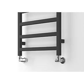 Terma Simple Towel Rail 1080 x 500mm Black 1351BTU 6 Terma Simple Towel Rail 1080 x 500mm Black 1351BTU - Image 4