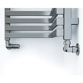 Terma Incorner Designer Towel Rail 1545 x 350mm Silver 2757BTU 4 Terma Incorner Designer Towel Rail 1545 x 350mm Silver 2757BTU - Image 2