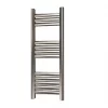 Towelrads Eton Designer Towel Radiator 800 x 300mm Grey / Silver 699BTU -Towel Radiators Sales Store 664RY P
