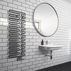 Terma Swale Designer Towel Rail 1244 x 465mm Black 1747BTU 9 Terma Swale Designer Towel Rail 1244 x 465mm Black 1747BTU -Towel Radiators Sales Store 666HR A3