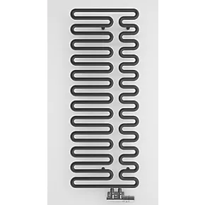 Terma Swale Designer Towel Rail 1244 x 465mm Black 1747BTU 3 Terma Swale Designer Towel Rail 1244 x 465mm Black 1747BTU