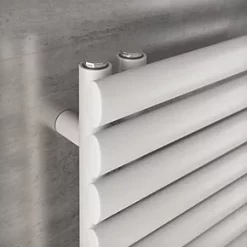 Ximax Fortuna Open Designer Towel Radiator 1164 x 600mm White 2203BTU -Towel Radiators Sales Store 6675V A2