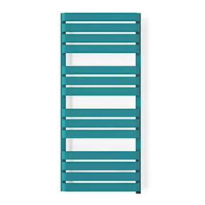 Terma Warp T One Electric Towel Rail 1110 x 500mm Teal 2046BTU 4 Terma Warp T One Electric Towel Rail 1110 x 500mm Teal 2046BTU - Image 2