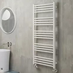 Terma Fiona Towel Rail 1140 x 500mm White 1661BTU -Towel Radiators Sales Store 672RH A5