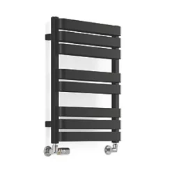 Terma Warp T Bold Designer Towel Rail 655 x 500mm Black 1569BTU