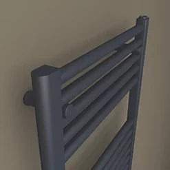 Towelrads Pisa Premium Towel Radiator 1200 x 500mm Anthracite 1952BTU -Towel Radiators Sales Store 688RY A2