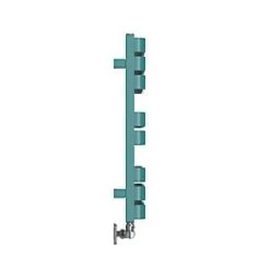 Terma Warp S Towel Rail 655 x 500mm Teal 1535BTU -Towel Radiators Sales Store 692RH A3