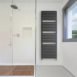 Terma Salisbury Designer Towel Rail 1635 x 540mm Black 2709BTU -Towel Radiators Sales Store 696HR A2