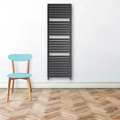 Terma Salisbury Designer Towel Rail 1635 x 540mm Black 2709BTU -Towel Radiators Sales Store 696HR A3