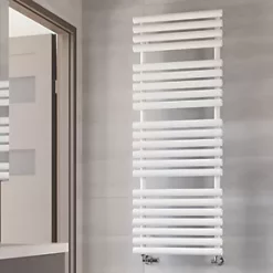 Terma Rolo Towel Rail 1360 x 520mm White 2629BTU -Towel Radiators Sales Store 744RH A5