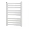 Blyss Angled Bar Towel Radiator 600 x 500mm White 938BTU -Towel Radiators Sales Store 7493V P