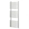 Blyss Curved D-Bar Towel Radiator 1200 x 500mm White 2329BTU -Towel Radiators Sales Store 7564V P