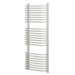 Blyss Curved D-Bar Towel Radiator 1200 x 500mm White 2329BTU