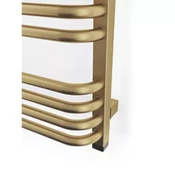 Terma Alex One Electric Towel Rail 760 x 500mm Brass 1364BTU -Towel Radiators Sales Store 759RH A5