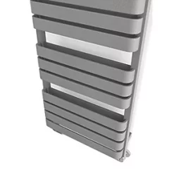 Terma Warp T Bold Designer Towel Rail 1110 x 500mm Grey 2660BTU -Towel Radiators Sales Store 763RH A5