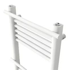 GoodHome Lindley Water Towel Warmer 1100 x 500mm White 1566BTU 8 GoodHome Lindley Water Towel Warmer 1100 x 500mm White 1566BTU -Towel Radiators Sales Store 822GX A2