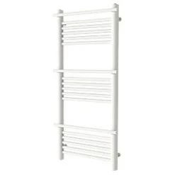 GoodHome Lindley Water Towel Warmer 1100 x 500mm White 1566BTU