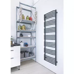 Terma Alex One Electric Towel Rail 1580 x 500mm Grey 2728BTU -Towel Radiators Sales Store 827HR A2
