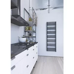 Terma Alex One Electric Towel Rail 1580 x 500mm Grey 2728BTU -Towel Radiators Sales Store 827HR A3