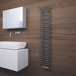 Terma Aire Designer Towel Rail 1555 x 300mm Slate Grey 1423BTU -Towel Radiators Sales Store 828HR A2