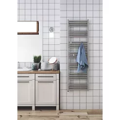 Terma Fiona One Electric Towel Rail 1620 x 480mm Sparkling Gravel 2046BTU -Towel Radiators Sales Store 868HR A3