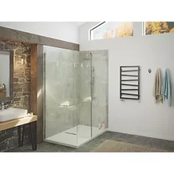 Terma Zig Zag Designer Towel Rail 835 x 500mm Black 1091BTU -Towel Radiators Sales Store 871RH A2