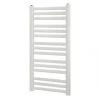 Blyss Angled Bar Towel Radiator 900 x 500mm White 1344BTU -Towel Radiators Sales Store 8856V P